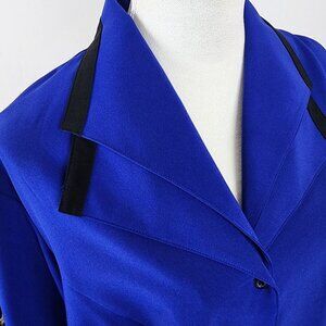 Covington Woman Blue Lightweight Blazer Blouse